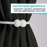 Штора для ванной ESSEN 180х180 см черная фото 5