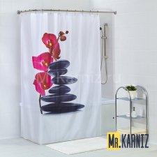 Штора для ванной Дикая орхидея