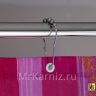 Штора для ванной Caterpillar бордовая фото 4