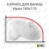 Карниз для ванны Radomir Ирма 169х110 Усиленный 25 мм MrKARNIZ фото 1