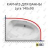 Карниз для ванны Riho Lyra 140х90 Усиленный 25 мм MrKARNIZ фото 1