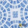 Штора для ванной Circle Blue фото 2