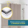 Карниз для ванной Угловой Г образный 160х70 Усиленный 25 мм MrKARNIZ фото 7