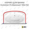 Карниз для ванны Ravak Evolution П-образный 180х102 Усиленный 25 мм MrKARNIZ фото 1
