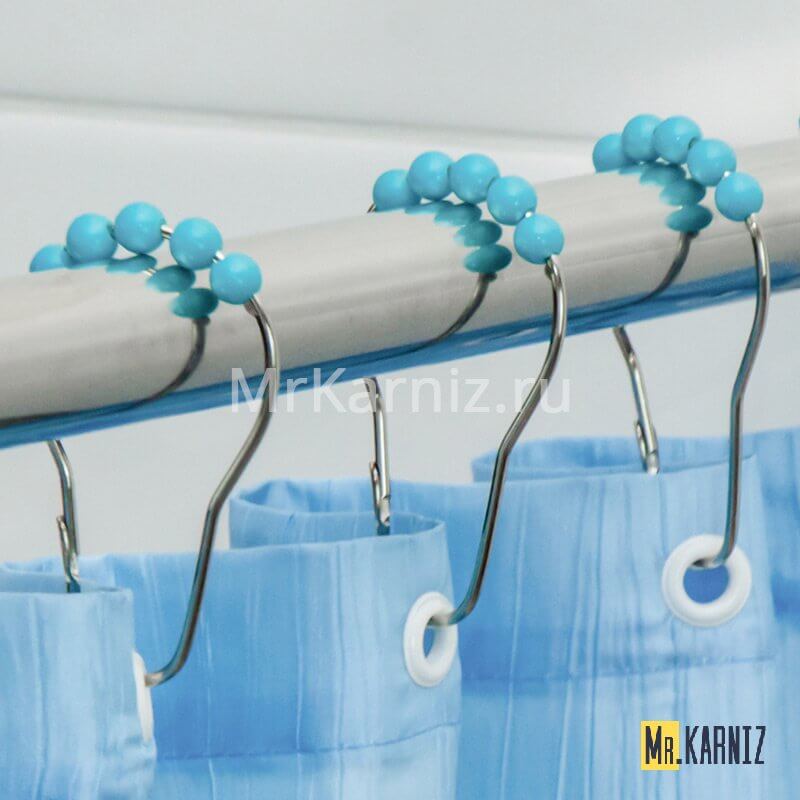 Кольца для штор Piercing Бирюзовый 12 шт.