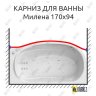 Карниз для ванны Triton Милена Передний борт 170х94 Усиленный 20 мм MrKARNIZ фото 1