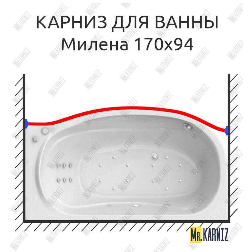 Карниз для ванны Triton Милена Передний борт 170х94 Усиленный 20 мм MrKARNIZ Карниз для ванны Triton Милена Передний борт 170х94 Усиленный 20 мм MrKARNIZ