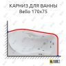 Карниз для ванны Polla Bello 170х75 Усиленный 25 мм MrKARNIZ фото 1