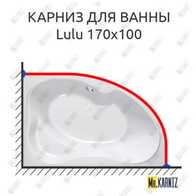 Карниз для ванны Kolpa-San Lulu 170х100 (Усиленный 25 мм) MrKARNIZ